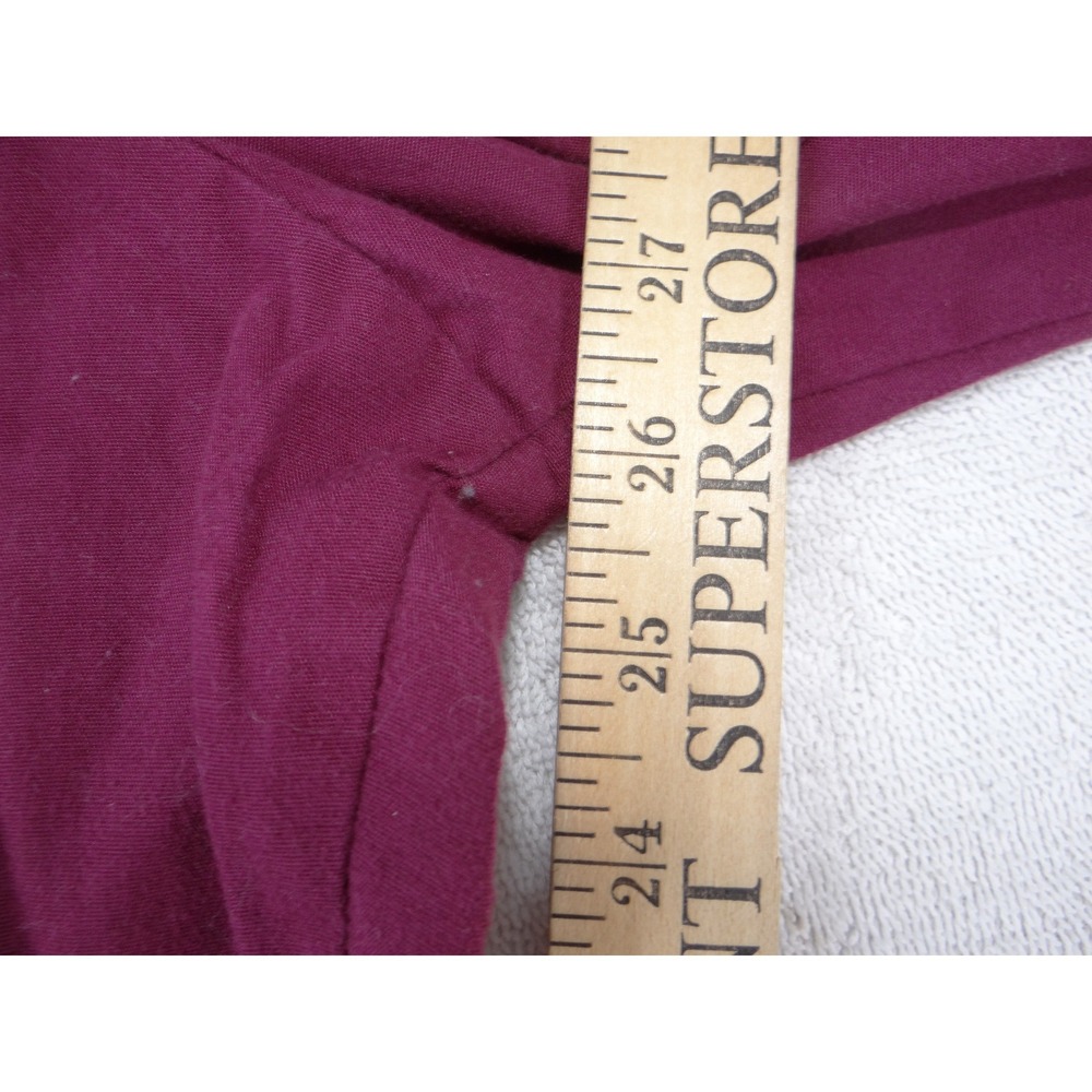 Butter-Soft‎ Womens Scrub Set Burgundy V-Neck Top Elastic Waist Pants Size Small - Picture 8 of 16